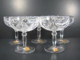 Lot 5 Katharinen Hutte Lead Crystal Champagne Glass GMY